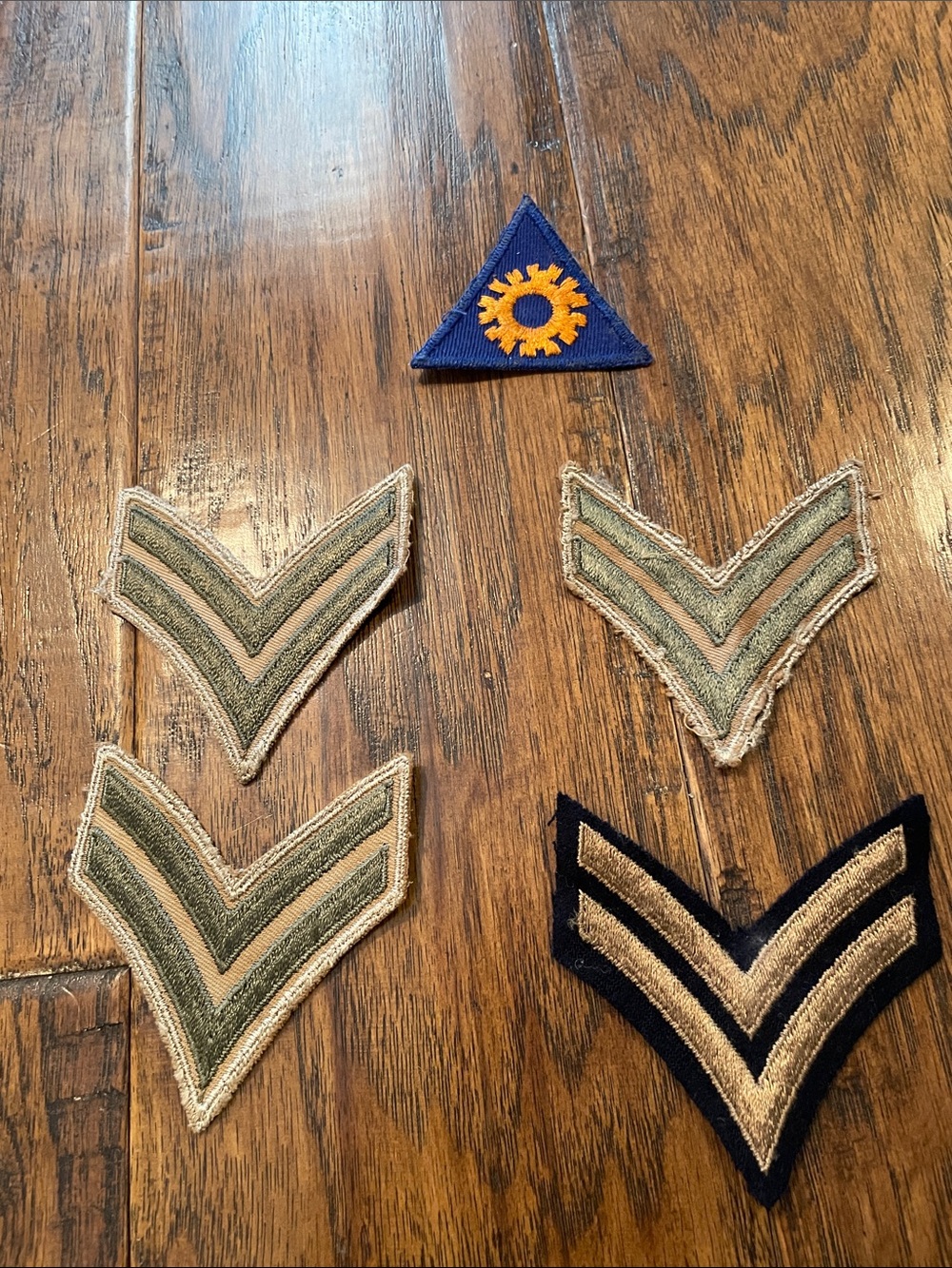 WW11 US Army Chevron Patches